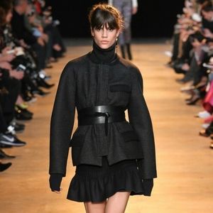 COPY - ISABEL MARANT RUNWAY JACKET NAVY WOOL PINS…